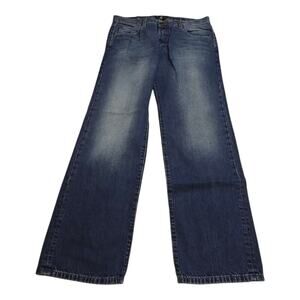 Earl 50‎ Classic Fit Bootcut Blue Denim Jeans Mens 36 x 32